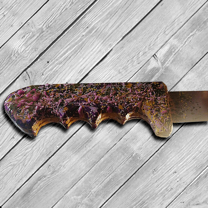 Messergriff mit Verzierung